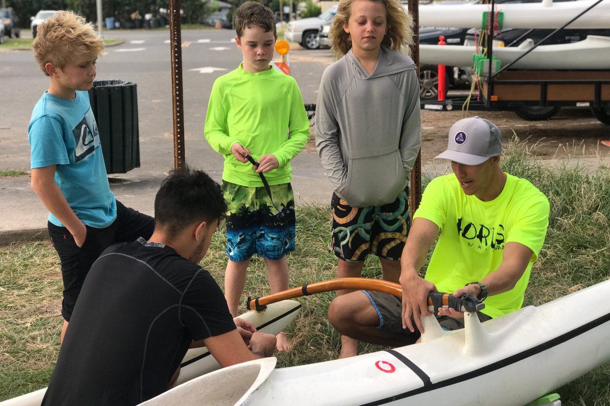 Traditional Hawaiian canoe building workshop at RDRLS Hawaii